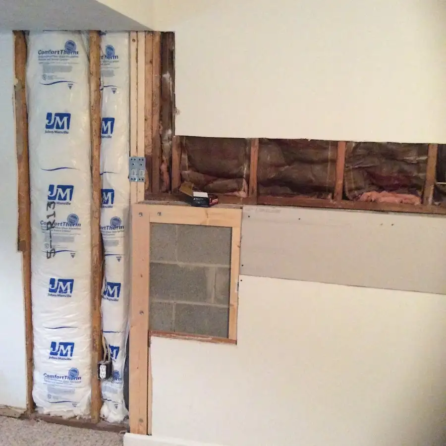 Wall insulation replacement during Contents Cleaning & Restoration in Foothill Farms